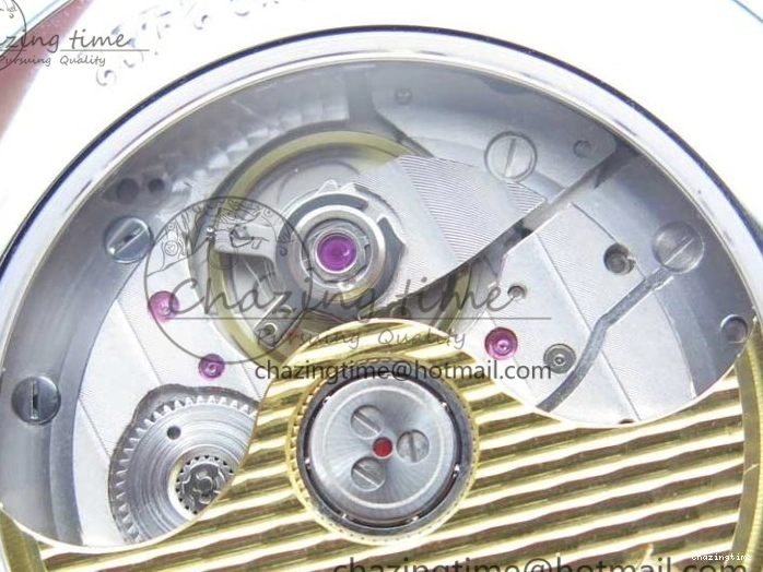 0128 MultiPurpose Villeret 6654 SS Complicated Function OMF 1:1 Best Edition White Dial on Black Leather Strap A6654 V 7901